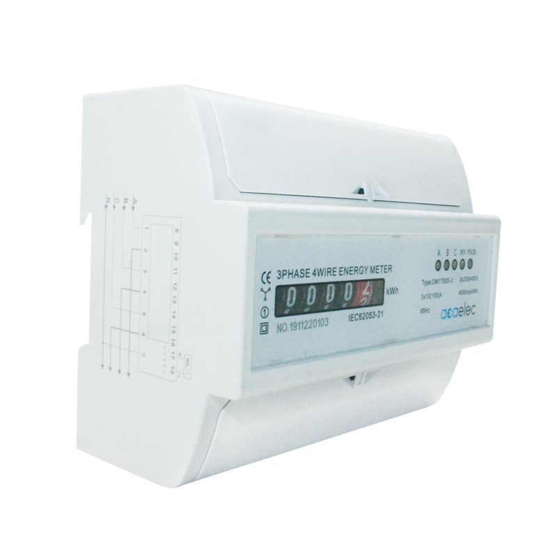 DIN-RAIL ENERGY kWh METER ANALOG 3P+N DIRECT CONECT. 10(100)A 3x230/400VAC 5+1DIG. 7Μ DY00000007