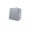 ARMY 1 GANG 2 WAY SWITCH WALL MOUΝΤED WATERPROOF SCREWS 1P 10AX 250VAC IP55 LIGHT GREY 1000430106