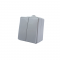 ARMY 2 GANG 2 WAY SWITCH WALL MOUΝΤED WATERPROOF SCREWS 1+1P 10AX 250VAC IP55 LIGHT GREY 1000430306