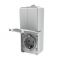 ARMY VERTICAL BLOCK 2 GANG 1 WAY SWITCH 1+1P 10AX 250VAC IP55 & SCHUKO SOCKET WITH SAFETY SHUTTER 1x2P+E 16A 250VAC IP55 (IP54)  WALL MOUNTED WATERPROOF SCREWS LIGHT GREY 1000438306
