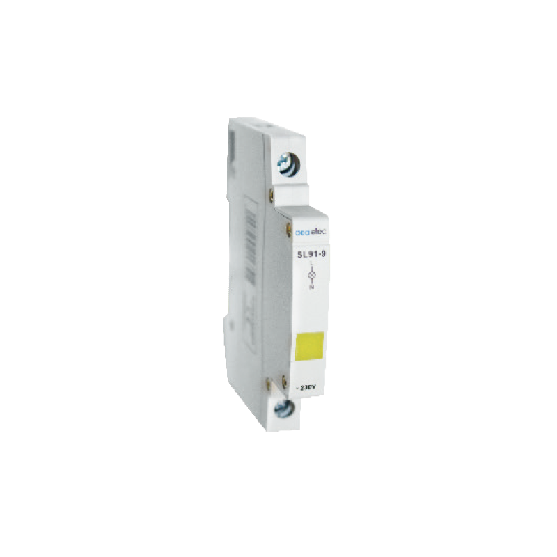 INDICATOR LAMP SINGLE YELLOW 16A 230V 1M DY02140003