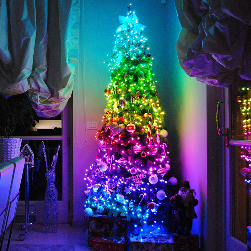 400 RGB LED SMART OCTOPUS LIGHTS  200cm REMOTE&APP (MAX3 SETS) IP44 5m LEAD CABLE X084003113
