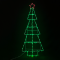 CHRISTMAS TREE 100 LED STRING LIGHTS GREEN WITH RED STAR STEADY IP44 60*150cm 5m LEAD CABLE X08100349