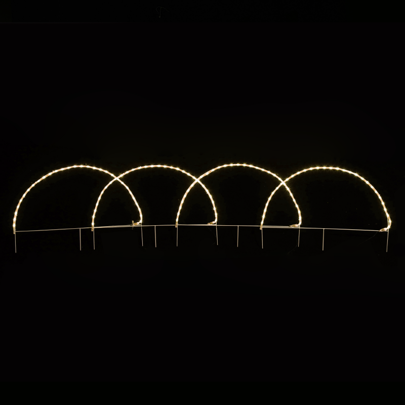 4 ARCH 124 LED MOTIF 5,2m 2-WIRE ROPE LIGHT WW FLASH IP4486*57cm1.3m LEAD CABLE X081241221