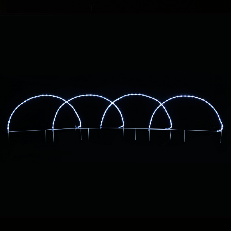 5 ARCH 124 LED MOTIF 5,2m 2-WIRE ROPE LIGHT CW FLASH IP44 86*57cm1.3m LEAD CABLE X081242221