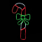 CANDY CANE 120 LED MOTIF 5m 2-WIRE ROPE LIGHT MULTICOLOR STEADY IP65 45*90cm 1.5m  LEAD WIRE X081203528
