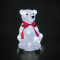 ACRYLIC SITTING BEAR 30 LED CW IP44 22,5*22*30cm  30cm LEAD CABLE X08302229