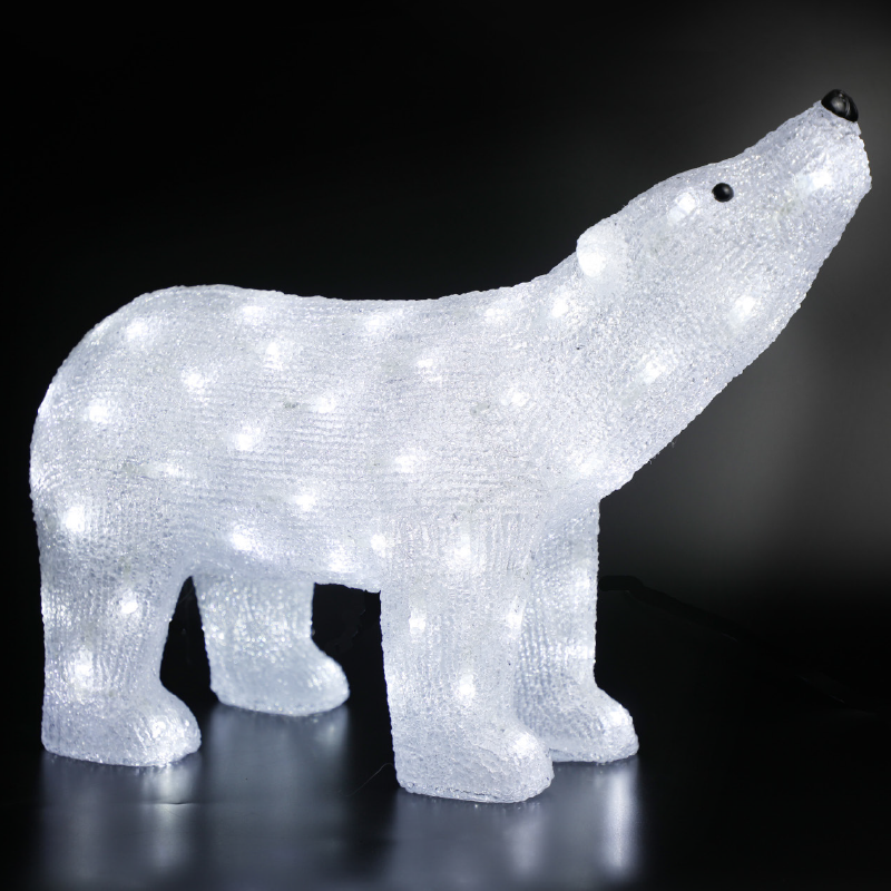 ACRYLIC HEAD UP BEAR 120 LED CW IP44 55*17,5*37,5cm  30cm LEAD CABLE X081202229
