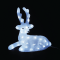 ACRYLIC SITTING REINDEER 55 LED CW IP44 36*16,5*37cm  30cm LEAD CABLE X0855224