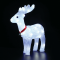 ACRYLIC STANDING REINDEER WITH RIBBON 40 LED CW IP44 31*13,5*33cm  30cm LEAD CABLE X0840224