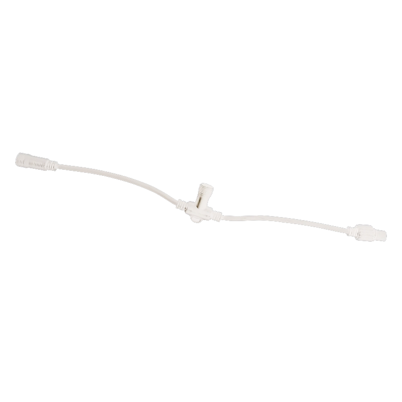 CABLE WHITE CONNECTOR FOR MOTIF 2-WIRE ROPE LIGHT (1 TO 1), IP44, 0.5m XCONR1OUTW