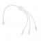 CABLE WHITE CONNECTOR FOR MOTIF 2-WIRE ROPE LIGHT (1 TO 3), IP44, 0.5m XCONR3OUTW