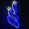 2 BETHLEHEM STARS RIGHT 628 LED STREET POLE MOTIF 15m 2-WIRE ROPE LIGHT 9,6m STRING LIGHTS BLUE&CW STEADY IP65 180x80cm 1.5m LEAD CABLE X1762826117R