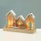 ^WOODEN VILLAGE 10 LED STRING LIGHTS WW STEADY BATT (2ΧΑA) 25*7*15cm IP20^ X0551129