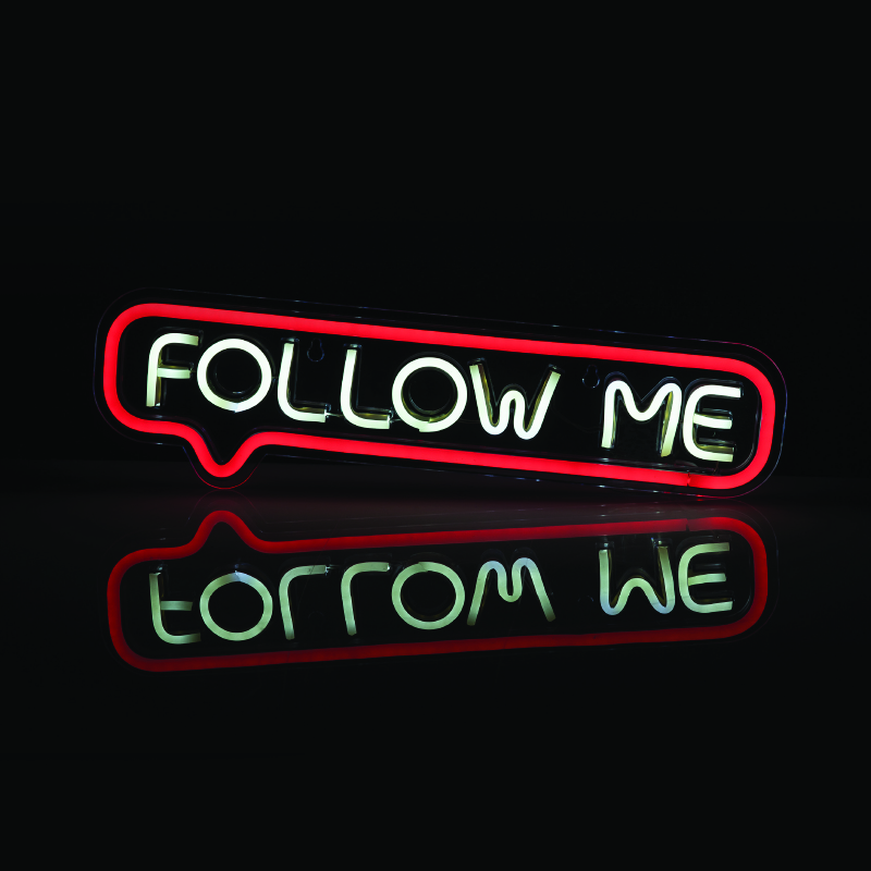 FOLLOW ME 155 NEON LED USB LEAD CABLE 2m WW & RED IP20 42*1.6*12cm X1315524720
