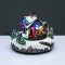 LED MULTIC. VILLAGE HOUSE TRAIN MOVEM. MUSIC ADAPT:4.5V (NOT INCL) BATT:3XAA (NOT INCL) 18*18*15cm X0345