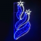 2 BETHLEHEM STARS LEFT 628 LED STREET POLE MOTIF 15m 2-WIRE ROPE LIGHT 9,6m STRING LIGHTS BLUE&CW STEADY IP65 180x80cm 1.5m LEAD CABLE X1762826117L