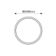 HOLY CIRCULAR ALUMINUM PROFILE D:2M WITH SILICONE OPAL DIFFUSER, WITHOUT ACCESSORIES P32352CU
