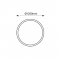 HOLY CIRCULAR ALUMINUM PROFILE D:1.2M WITH SILICONE OPAL DIFFUSER, WITHOUT ACCESSORIES P323512CU