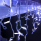144 LED WHITE RUBBER CURTAIN LIGHT CW CONNECT(MAX 20) STEADY IP44 300x60CM 1,5M LEAD CABLE X081442414