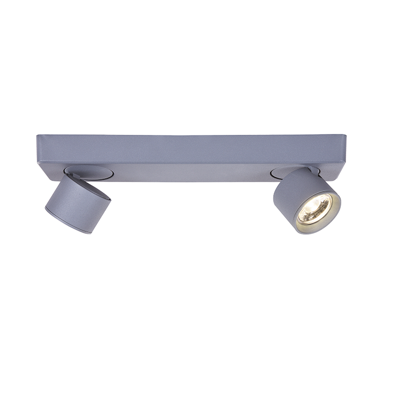 ^WALL MOUNTED LIGHTING LED 10W COB 80° 3000K 800LM GREY ALUMINUM 32X7XH7,5CM PLUTO RA33LEDS32GY