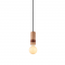 ^ PHASING OUT PENDANT LUMINAIRE 1XE27 WOOD+ LEATHER D6XH120CM MEMPHIS OD7821P6