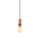^ PHASING OUT PENDANT LUMINAIRE 1XE27 WOOD+ LEATHER D6XH120CM MEMPHIS OD7821P6