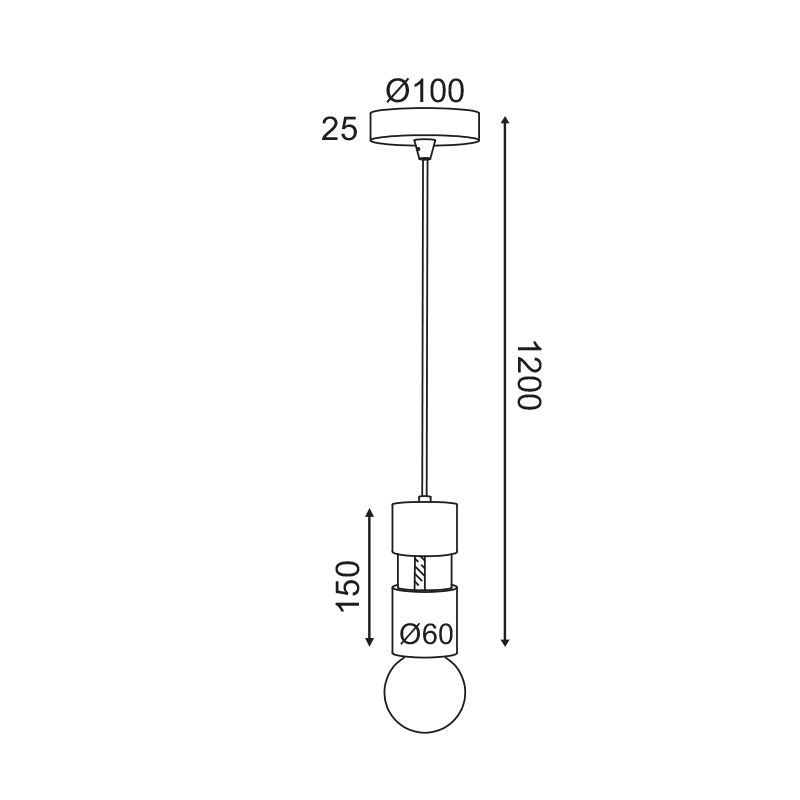 ^ PHASING OUT PENDANT LUMINAIRE 1XE27 WOOD+ LEATHER D6XH120CM MEMPHIS OD7831P6