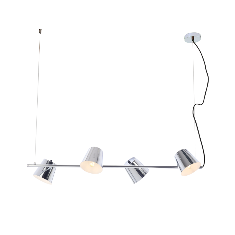 ^ PHASING OUT PENDANT LIGHTING 4ΧE14 CHROME METAL 27Χ102ΧΗ120CM AYRAN EF27P4102CH