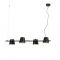 ^ PHASING OUT PENDANT LIGHTING 4ΧE14 BLACK METAL 27Χ102ΧΗ120CM AYRAN EF27P4102BK