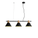 ^ PHASING OUT PENDANT LIGHTING 3ΧE27 BLACK METAL 23Χ85ΧΗ120CM STOCKHOLM EF18P385BK