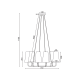 ^ PHASING OUT PENDANT LIGHTING 6ΧΕ14 BLACK METAL+ BIEGE SHADE 74Χ74ΧΗ110CM TUSCAN HL35426P73BG