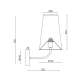 ^ PHASING OUT WALL MOUNTED LIGHTING 1ΧE27 BLACK METAL+ BIEGE SHADE 22Χ14ΧΗ32CM TUSCAN HL35421W32BG