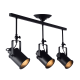 PHASING OUT CEILING 3XE27 METAL BLACK 17X76XH38CM POMPEII OD61013BK