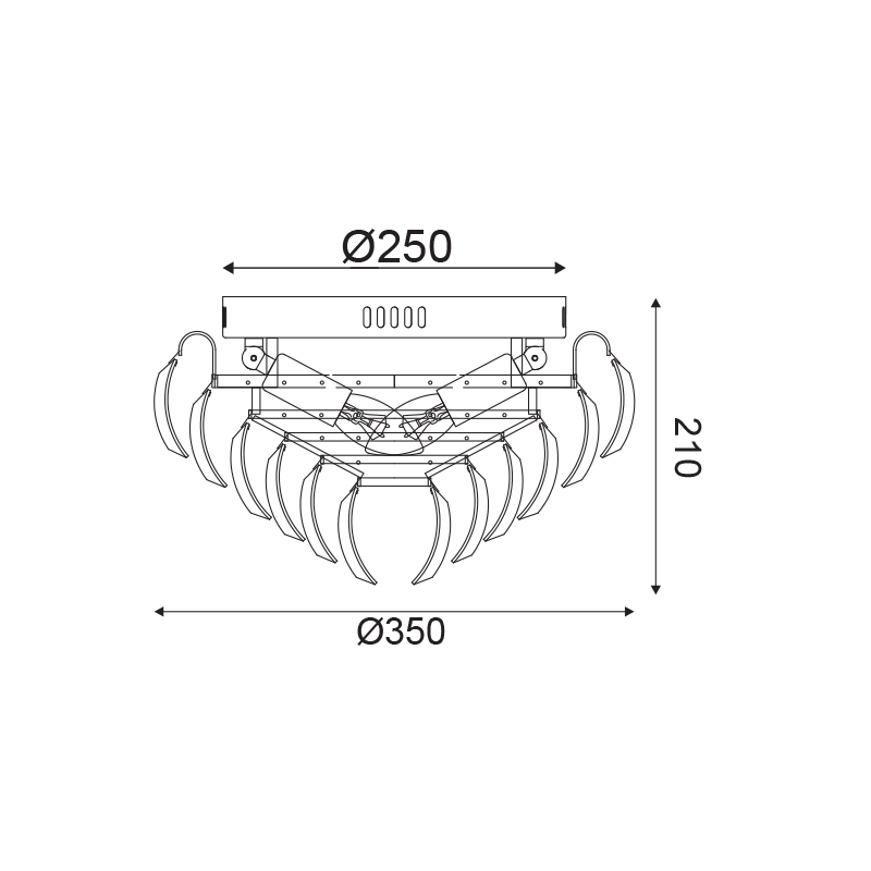 ^ PHASING OUT L/F CEILING 3ΧΕ14 CRYSTAL+CHROME METAL Φ35ΧΗ20CM VICA VICA353C ^ PHASING OUT L/F CEILING 3ΧΕ14 CRYSTAL+CHROME METAL Φ35ΧΗ20CM VICA VICA353C