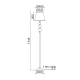PHASING OUT FLOOR LAMP 1ΧΕ27 ECRU WHITE SHADE EVITA AD90041F