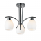 PHASING OUT CEILING CHROME GLASS Φ44CM 3XE27 AMSTEL DLA814A3