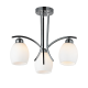PHASING OUT CEILING CHROME GLASS Φ44CM 3XE27 AMSTEL DLA814A3