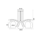 PHASING OUT CEILING D52CM 5XE27 AMSTEL DLA814A5