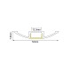2WING ALUMINUM PROFILE WITH OPAL PC DIFFUSER 2m/pc P21NU