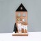 ^WOODEN DEER WITH TREE & DEER DECORATIVE MOTIF 19x5x9cm^ X061965