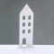 ^WOODEN DECORATIVE MOTIF WHITE HOUSE 11.5*5*33,5cm^ X063367