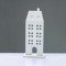 ^WOODEN DECORATIVE MOTIF WHITE HOUSE 11.5*5*27,5cm^ X062768