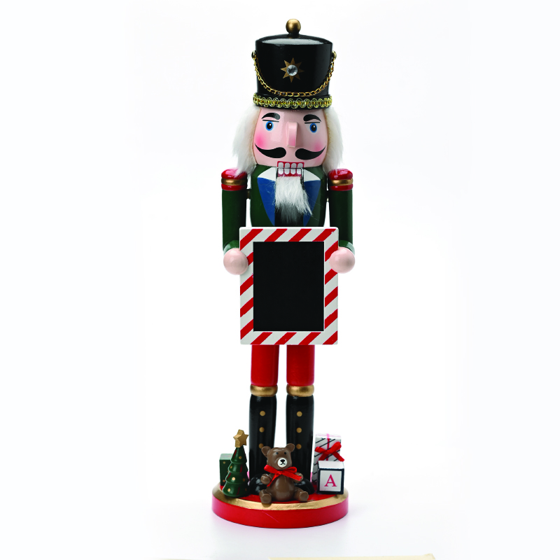 ^NUTCRACKER SOLDIER WITH SIGN H38cm^ X143807