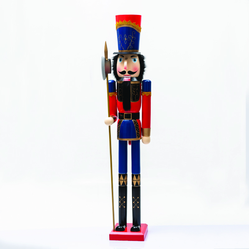 ^NUTCRACKER SOLDIER WITH SILVER SCEPTER H180cm^ X148010
