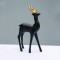 DECORATIVE RESIN REINDEER  BLACK 31cm X1573616