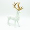 DECORATIVE RESIN REINDEER WHITE 30cm X1584617