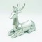 DECORATIVE RESIN REINDEER SILVER 15cm X156713