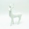 DECORATIVE RESIN REINDEER WHITE 25cm X156415