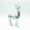 DECORATIVE RESIN REINDEER SILVER 25cm X156715